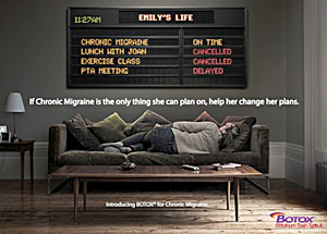 Alergan - Botox, chronic migraine indication, physician advertising