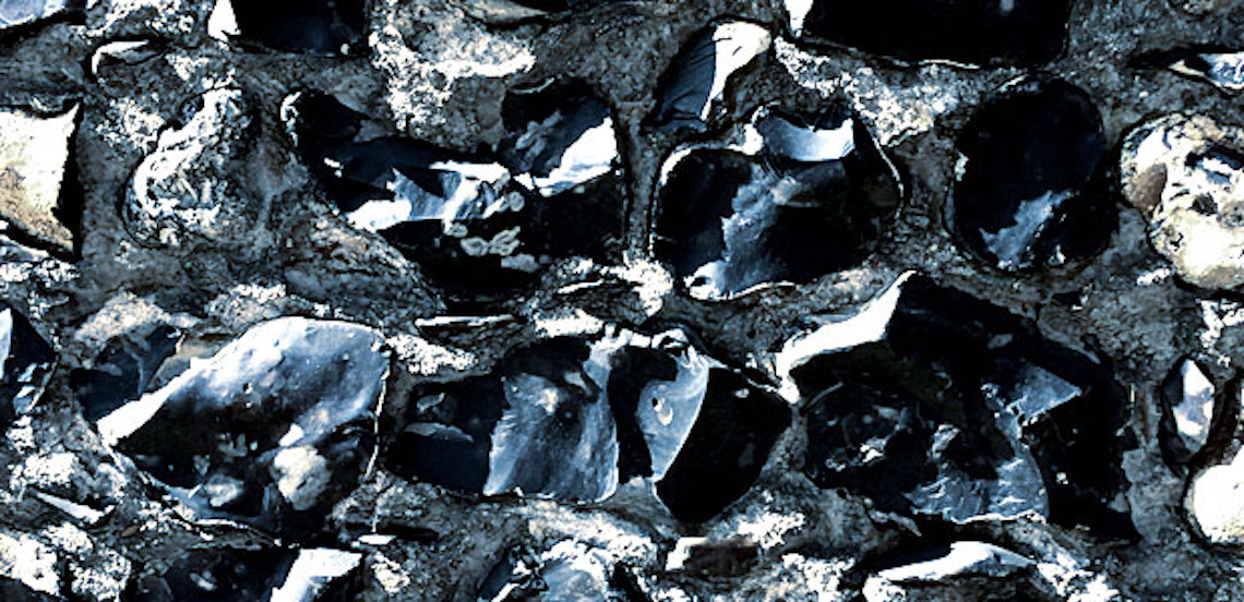 Flinty flint wall