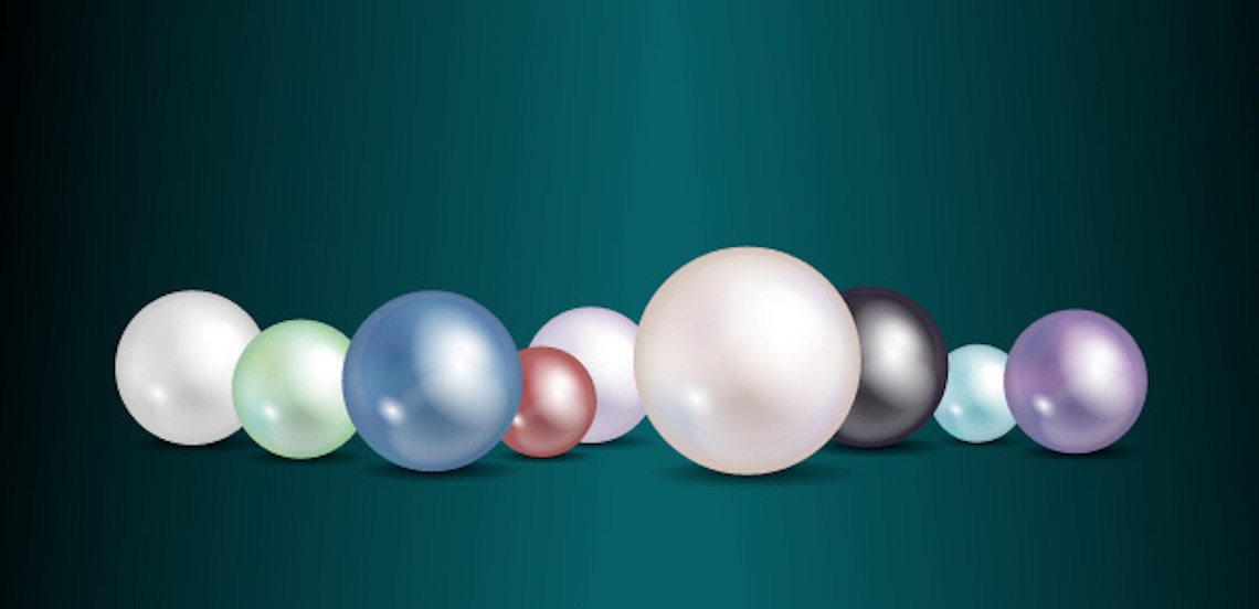 Beautiful pearls - born from grit.